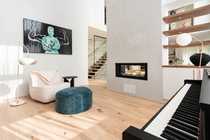 Vue d’ensemble de l’aménagement intérieur